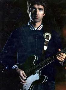 Noel Gallagher and his Epiphone Riviera