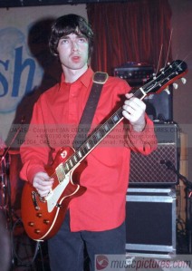 Noel Gallagher performing at the Water Rats in London in 1994.